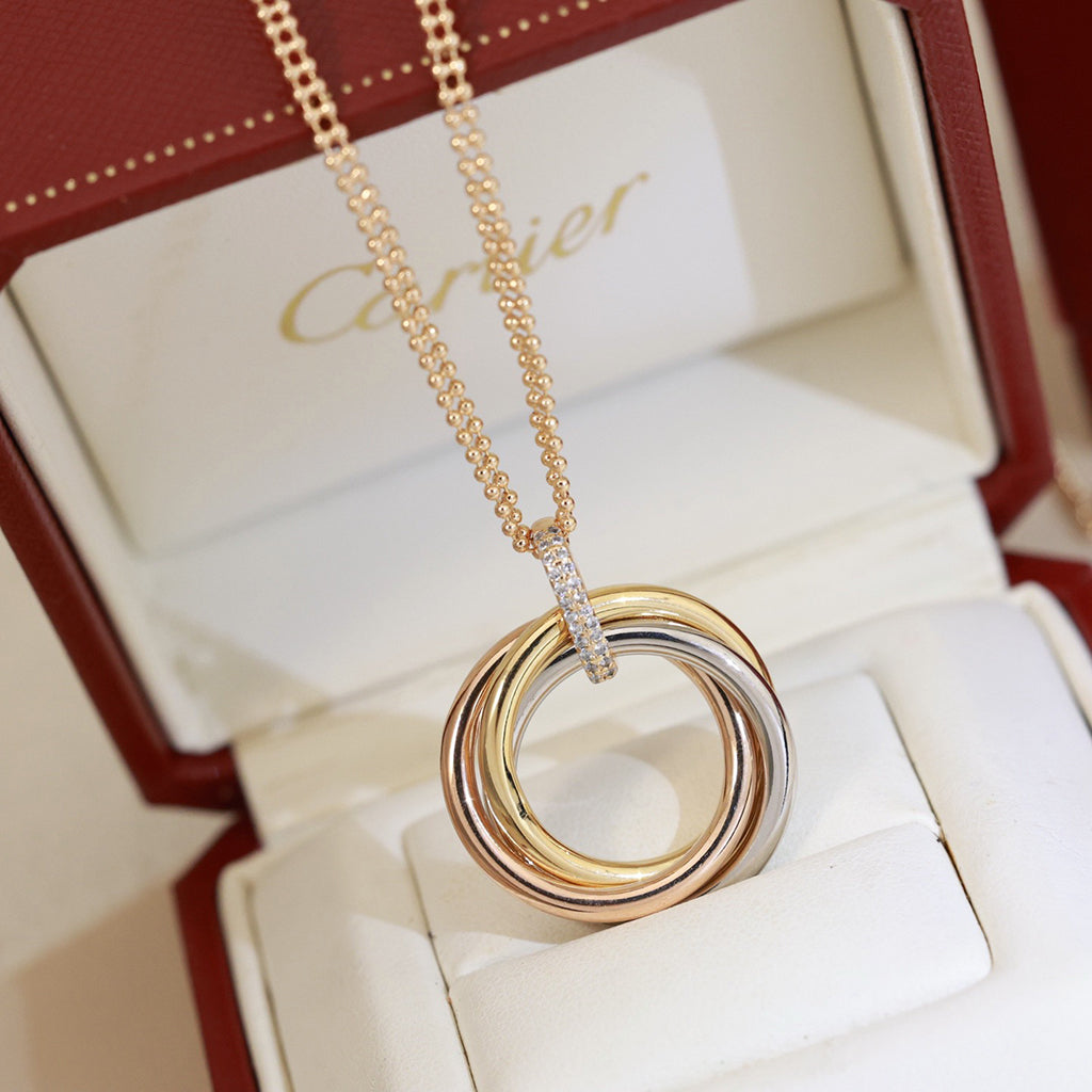 [AuraEcho]TRINITY MEDIUM  DIAMONDS NECKLACE