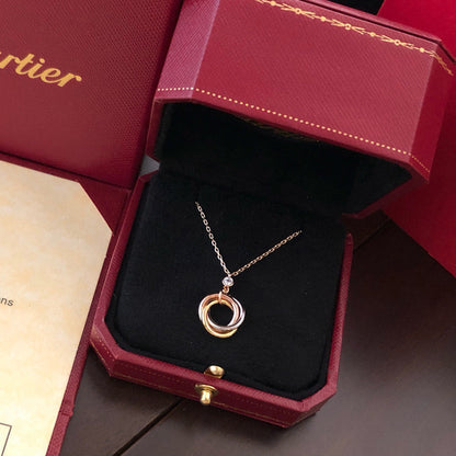 [AuraEcho]TRINITY  NECKLACE 1 DIAMOND