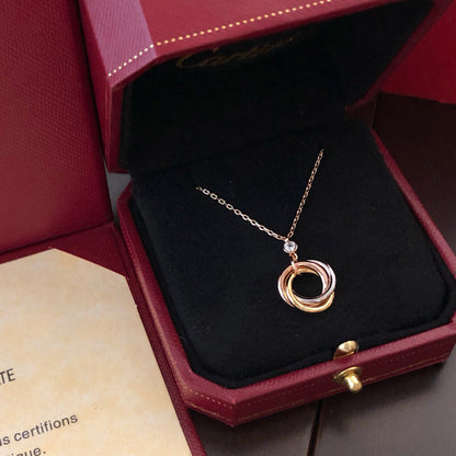 [AuraEcho]TRINITY  NECKLACE 1 DIAMOND