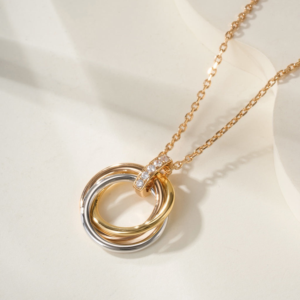 [AuraEcho]TRINITY MEDIUM  DIAMONDS NECKLACE