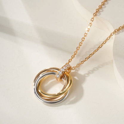 [AuraEcho]TRINITY MEDIUM  DIAMONDS NECKLACE