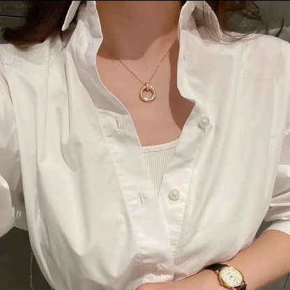 [AuraEcho]TRINITY MEDIUM  DIAMONDS NECKLACE
