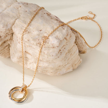 [AuraEcho]TRINITY MEDIUM  DIAMONDS NECKLACE