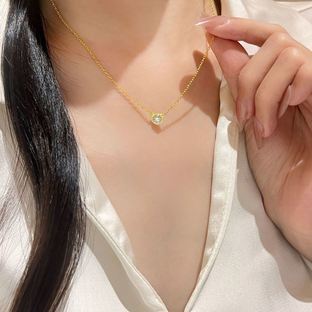 [AuraEcho]DAMOUR DIAMOND NECKLACE