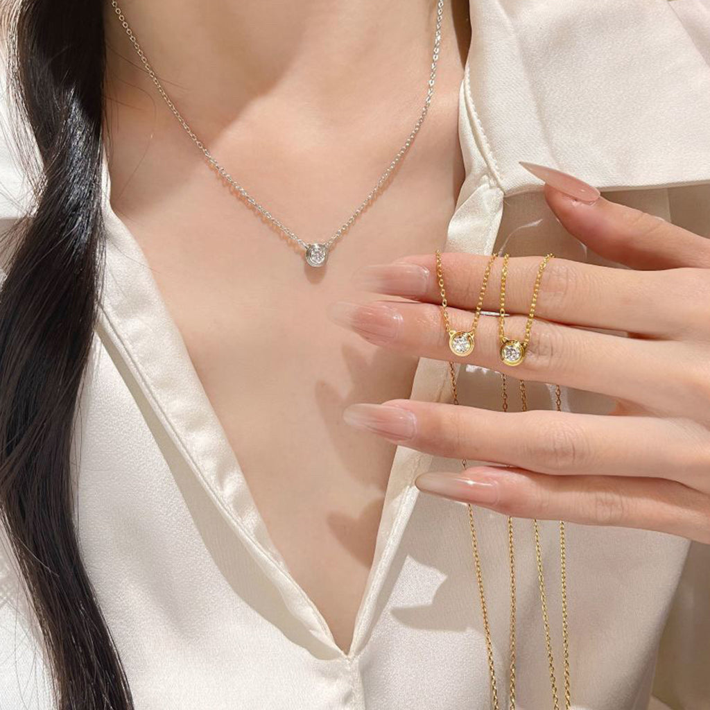 [AuraEcho]DAMOUR DIAMOND NECKLACE