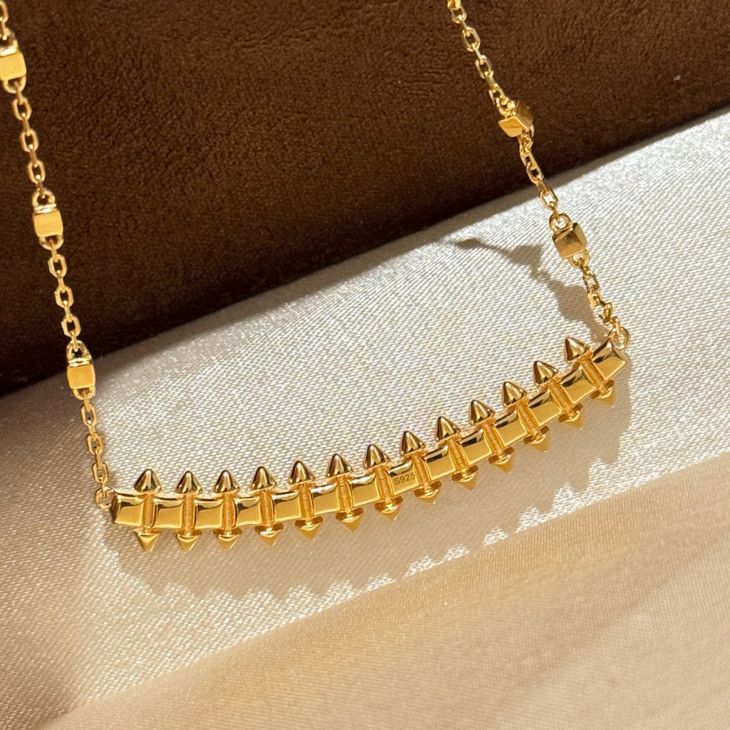 [AuraEcho]CLASH  SMALL FULL DIAMOND NECKLACE