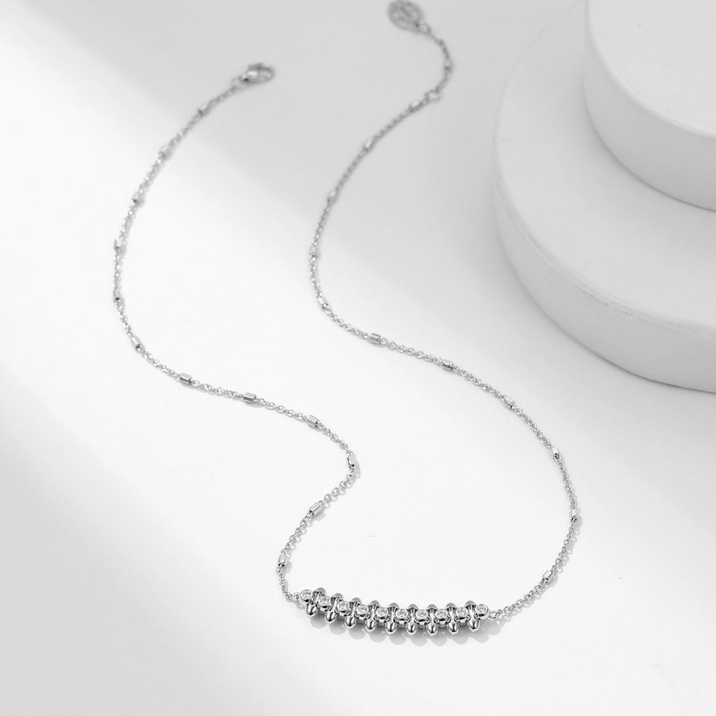 [AuraEcho]CLASH  MEDIUM DIAMOND NECKLACE
