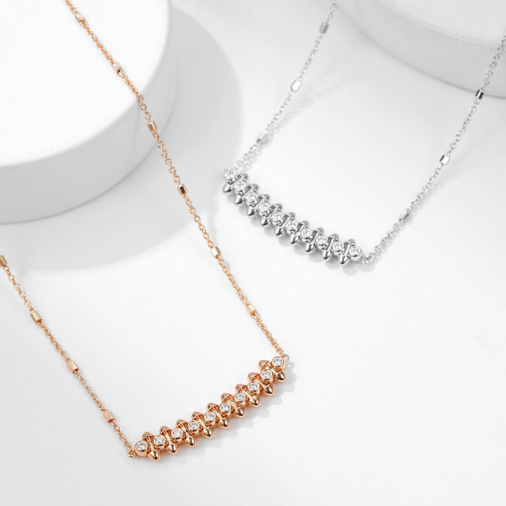 [AuraEcho]CLASH  MEDIUM DIAMOND NECKLACE