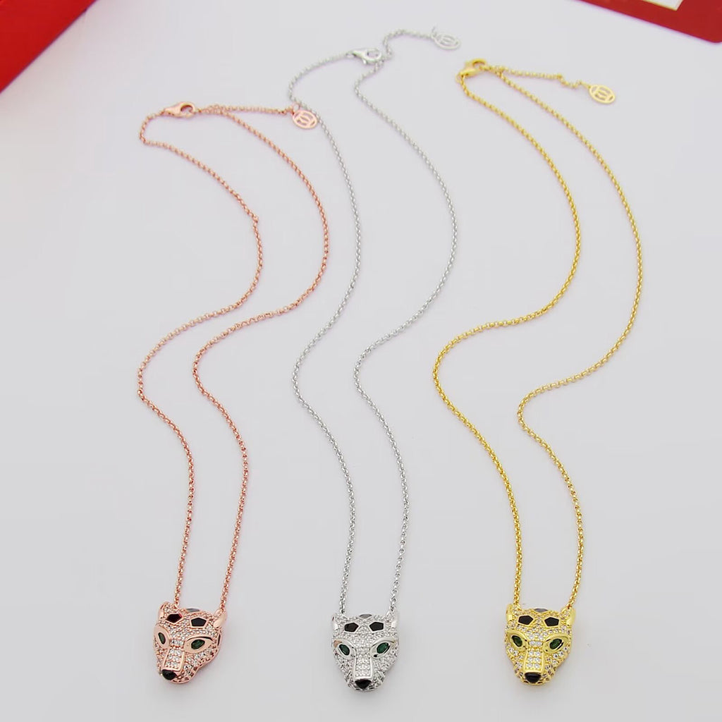 [AuraEcho]PANTHERE FULL DIAMOND NECKLACE