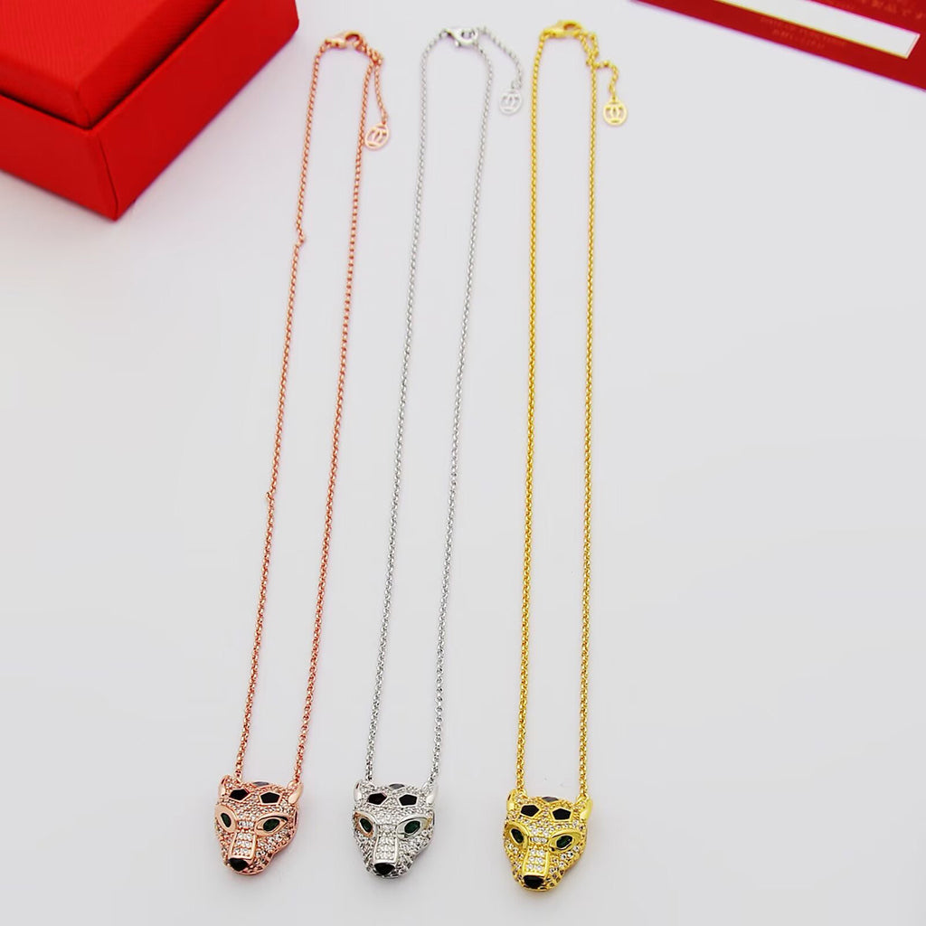 [AuraEcho]PANTHERE FULL DIAMOND NECKLACE