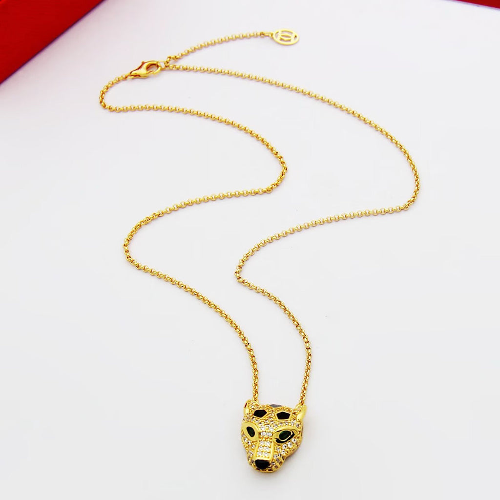 [AuraEcho]PANTHERE FULL DIAMOND NECKLACE