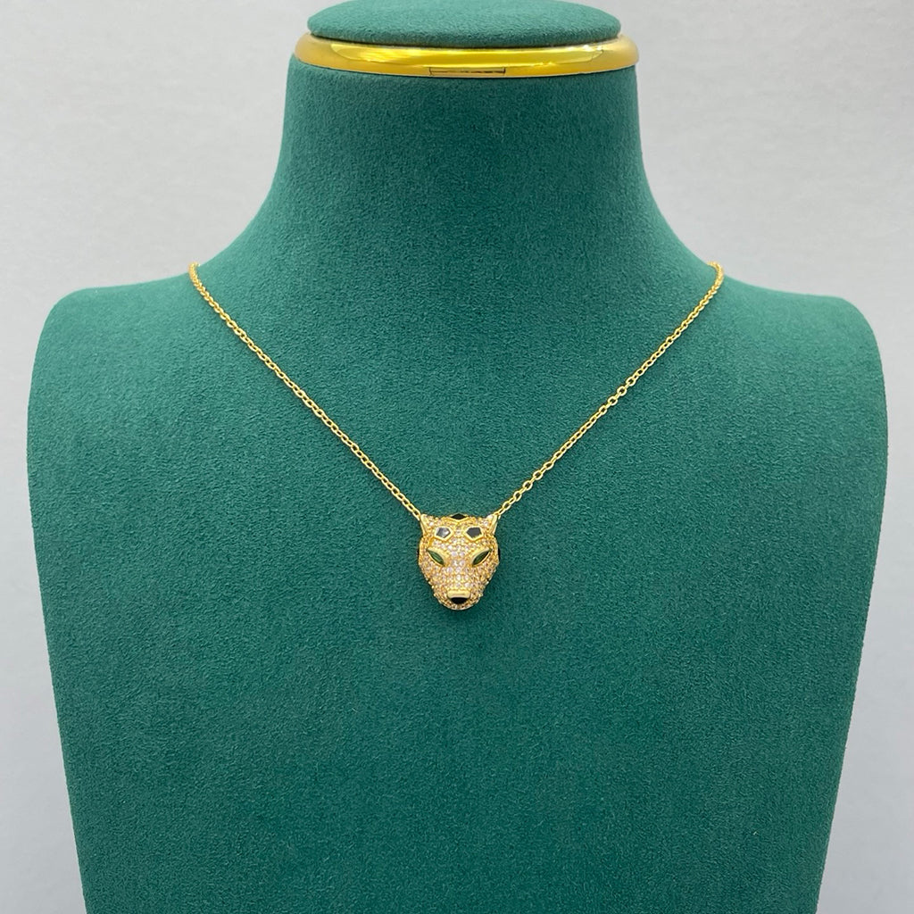 [AuraEcho]PANTHERE FULL DIAMOND NECKLACE