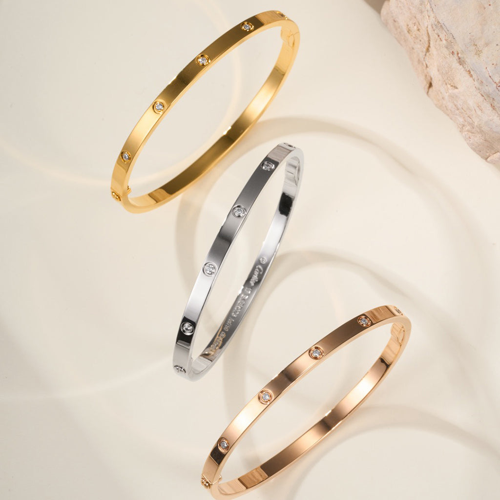 [AuraEcho]LOVE BRACELET 3.65MM 10 DIAMONDS
