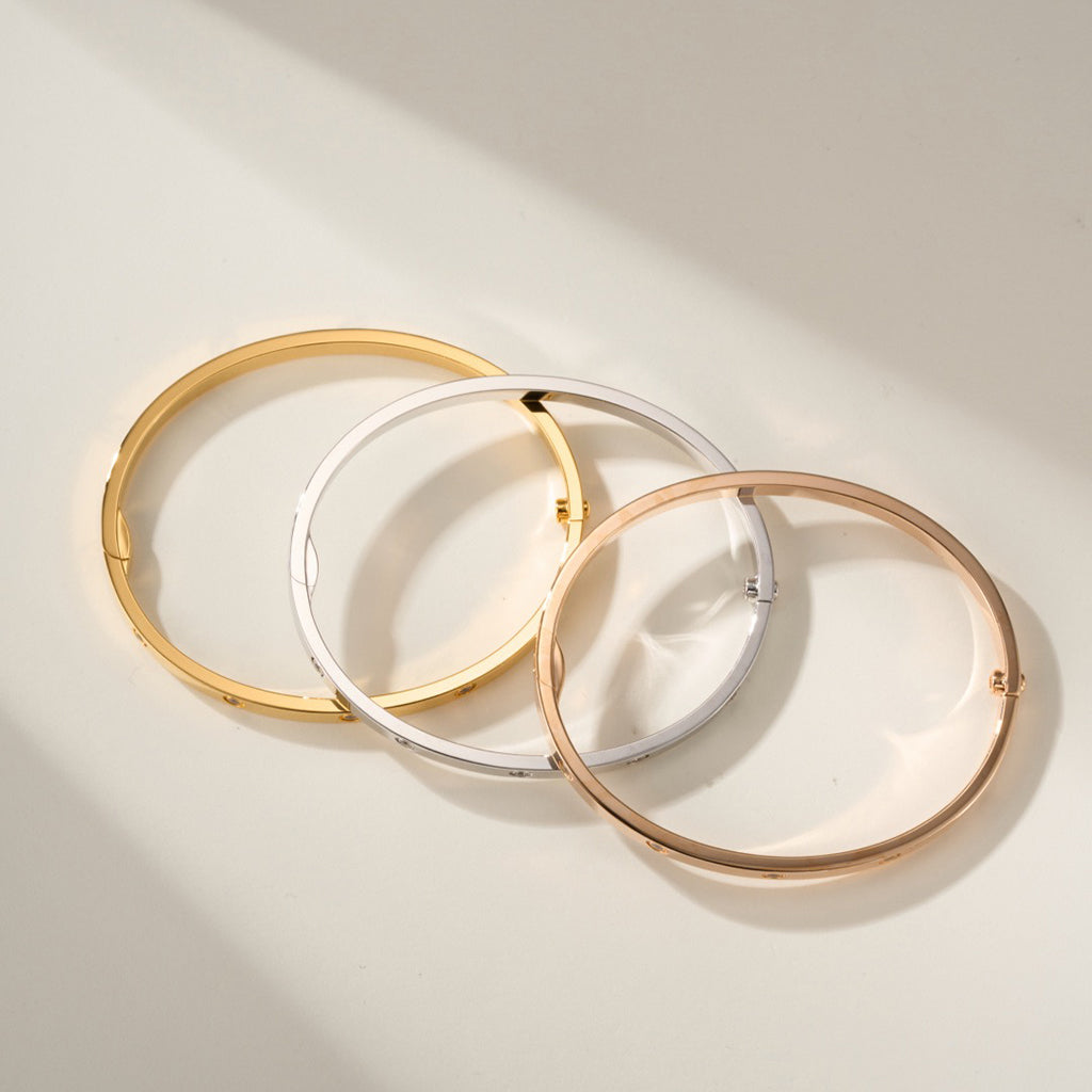 [AuraEcho]LOVE BRACELET 3.65MM 10 DIAMONDS