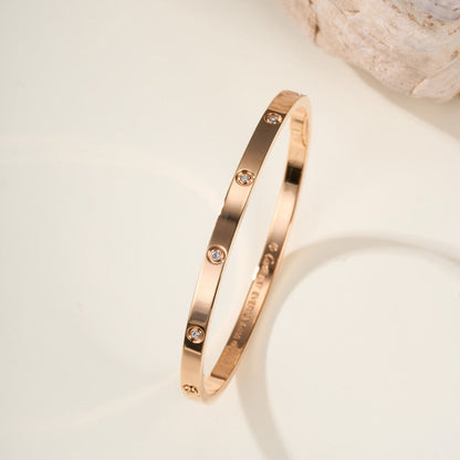 [AuraEcho]LOVE BRACELET 3.65MM 10 DIAMONDS
