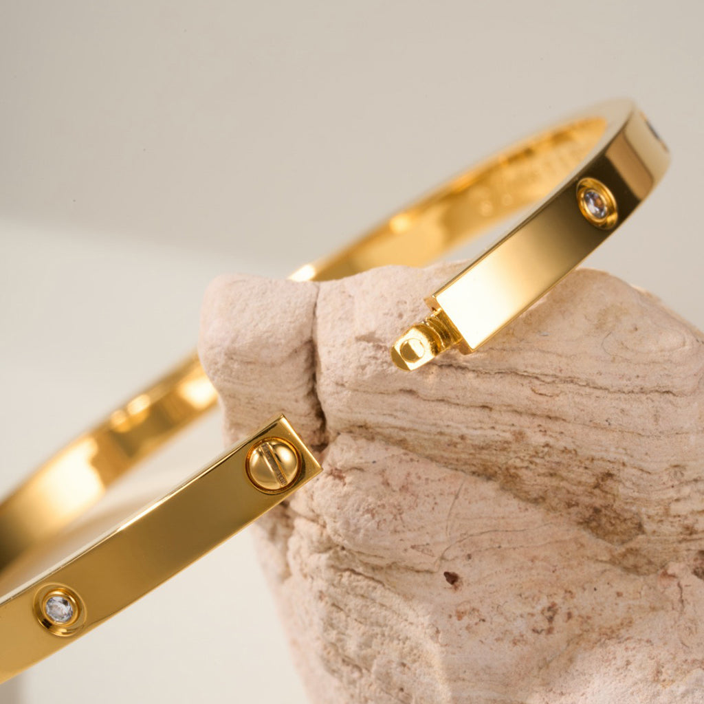 [AuraEcho]LOVE BRACELET 3.65MM 10 DIAMONDS