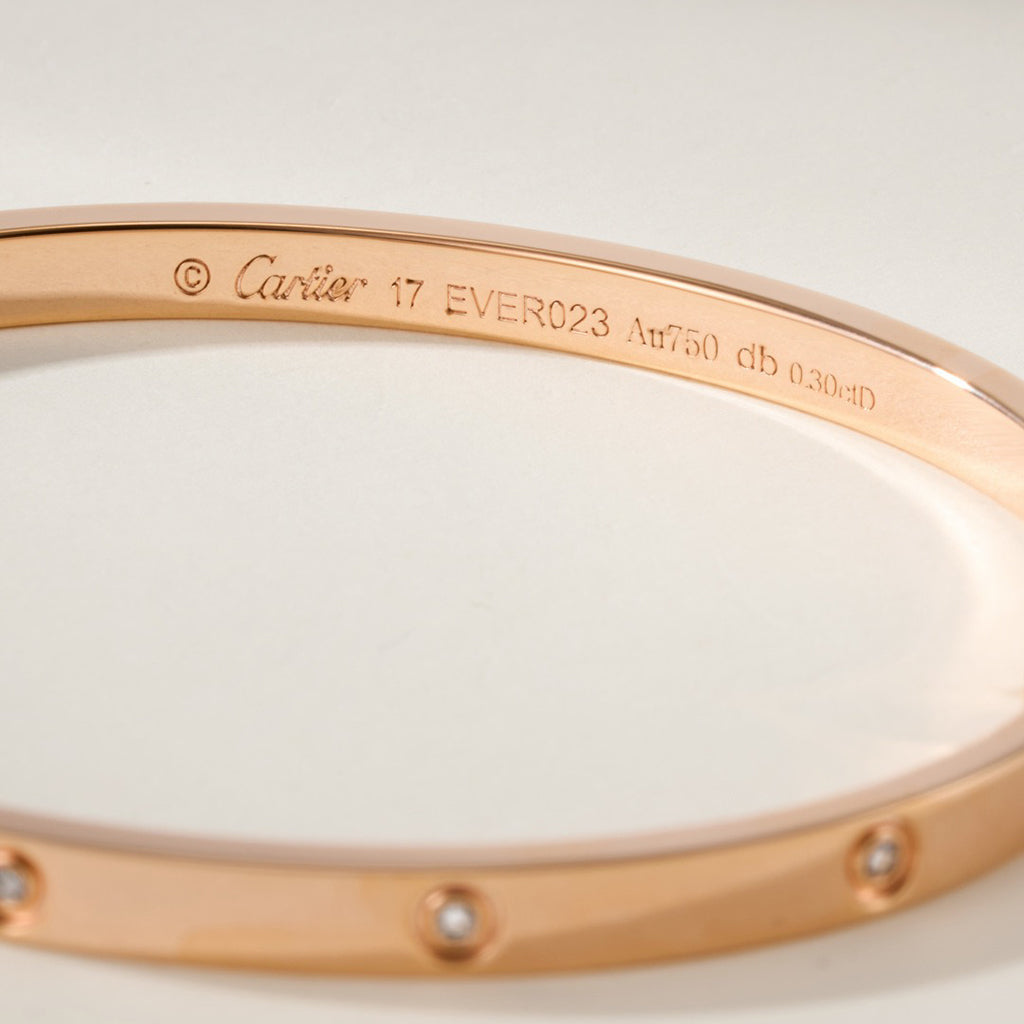 [AuraEcho]LOVE BRACELET 3.65MM 10 DIAMONDS