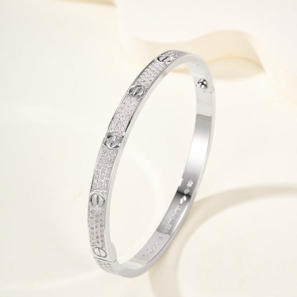 [AuraEcho]LOVE BRACELET 4.8MM DIAMOND-PAVED