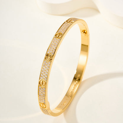 [AuraEcho]LOVE BRACELET 4.8MM DIAMOND-PAVED