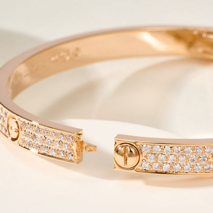 [AuraEcho]LOVE BRACELET 4.8MM DIAMOND-PAVED