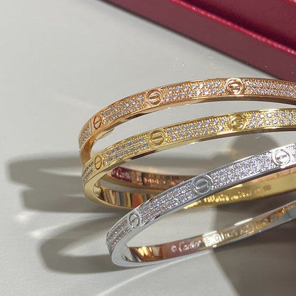 [AuraEcho]LOVE BRACELET 3.65MM DIAMOND-PAVED