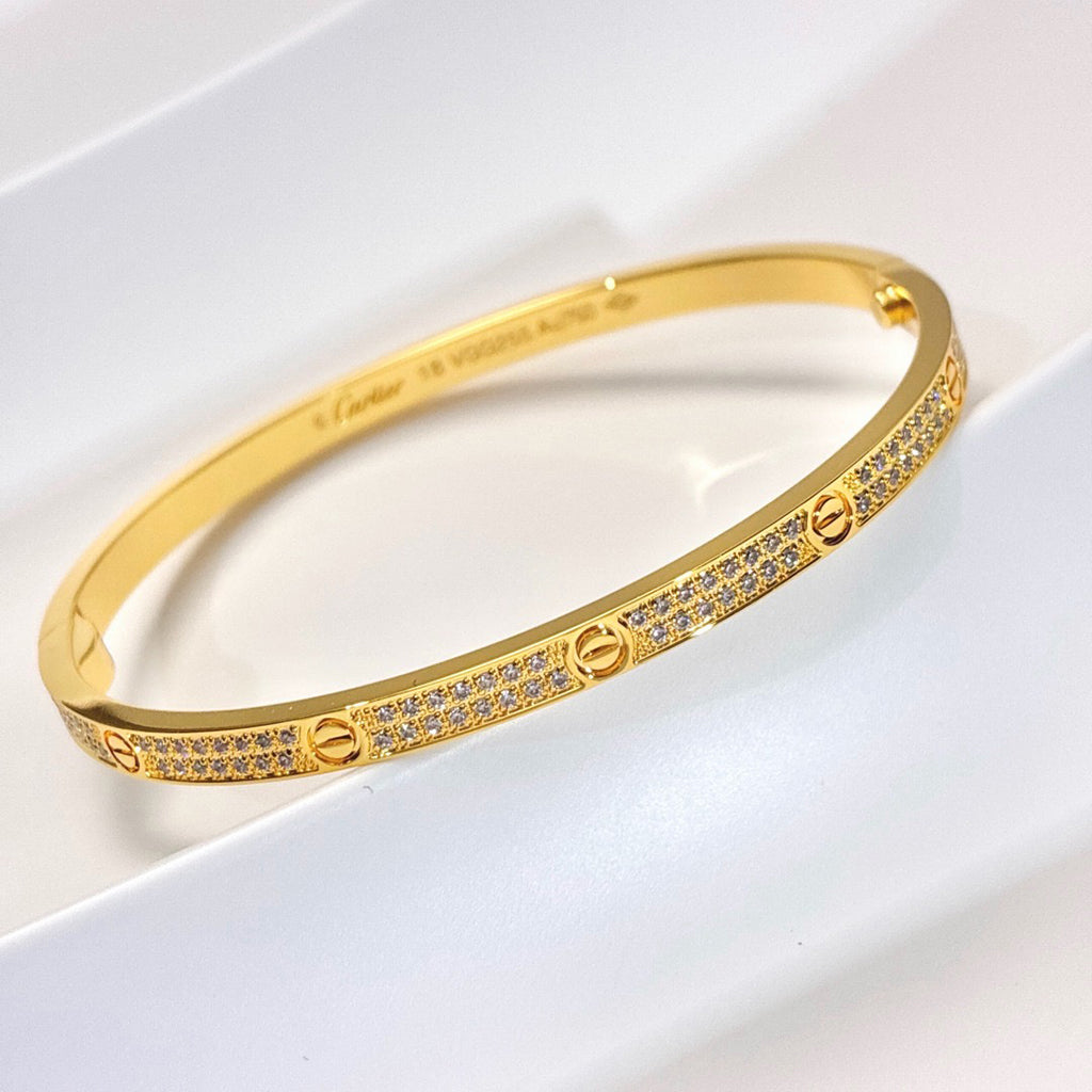 [AuraEcho]LOVE BRACELET 3.65MM DIAMOND-PAVED