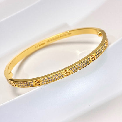 [AuraEcho]LOVE BRACELET 3.65MM DIAMOND-PAVED