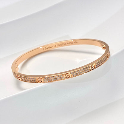[AuraEcho]LOVE BRACELET 3.65MM DIAMOND-PAVED