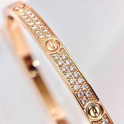 [AuraEcho]LOVE BRACELET 3.65MM DIAMOND-PAVED