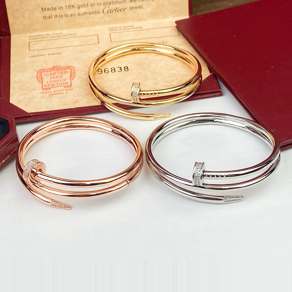 [AuraEcho]JUSTE BRACELET 3.5MM DOUBLE ROW DIAMOND