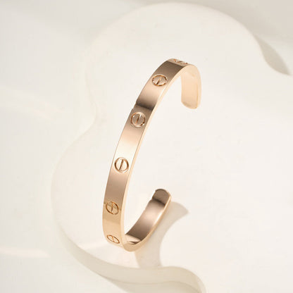 [AuraEcho]LOVE BRACELET 6.1MM OPEN CUFF