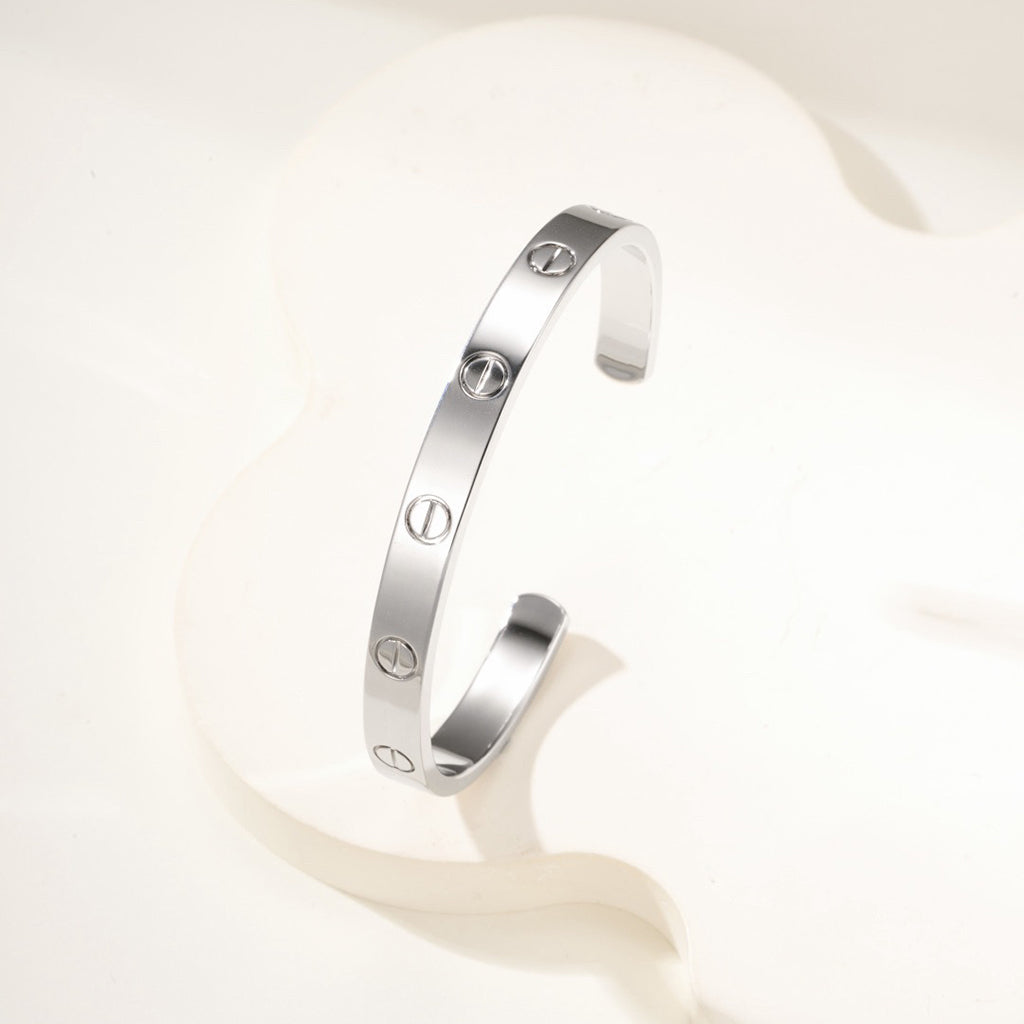 [AuraEcho]LOVE BRACELET 6.1MM OPEN CUFF
