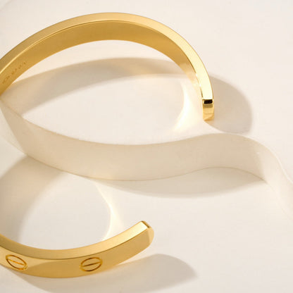 [AuraEcho]LOVE BRACELET 6.1MM OPEN CUFF