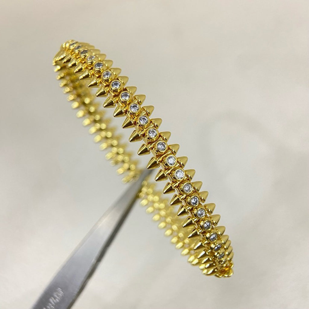 [AuraEcho]CLASH  BRACELET 8MM DIAMONDS