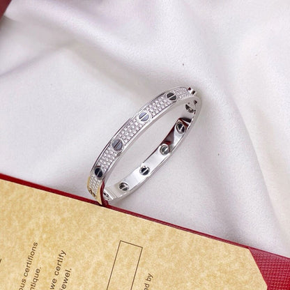 [AuraEcho]LOVE BRACELET 6.1MM DIAMOND-PAVED CERAMIC