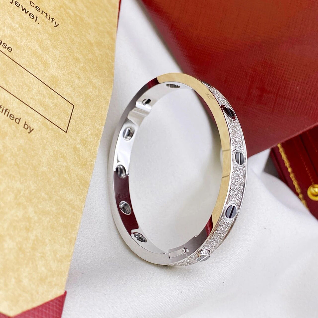 [AuraEcho]LOVE BRACELET 6.1MM DIAMOND-PAVED CERAMIC