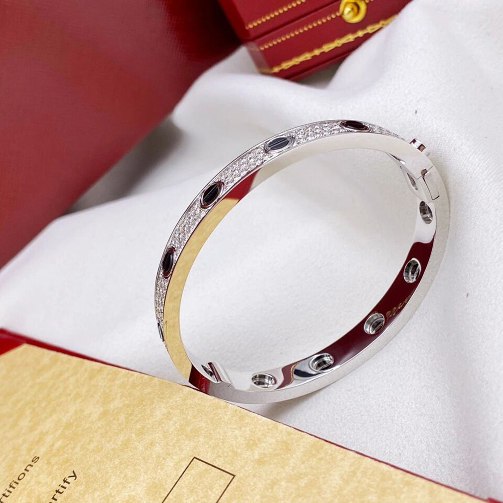 [AuraEcho]LOVE BRACELET 6.1MM DIAMOND-PAVED CERAMIC