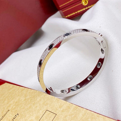 [AuraEcho]LOVE BRACELET 6.1MM DIAMOND-PAVED CERAMIC