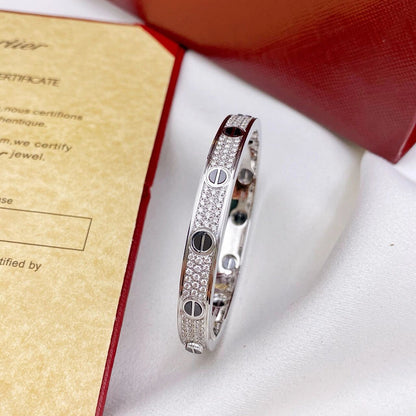 [AuraEcho]LOVE BRACELET 6.1MM DIAMOND-PAVED CERAMIC