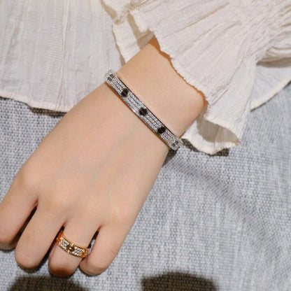 [AuraEcho]LOVE BRACELET 6.1MM DIAMOND-PAVED CERAMIC