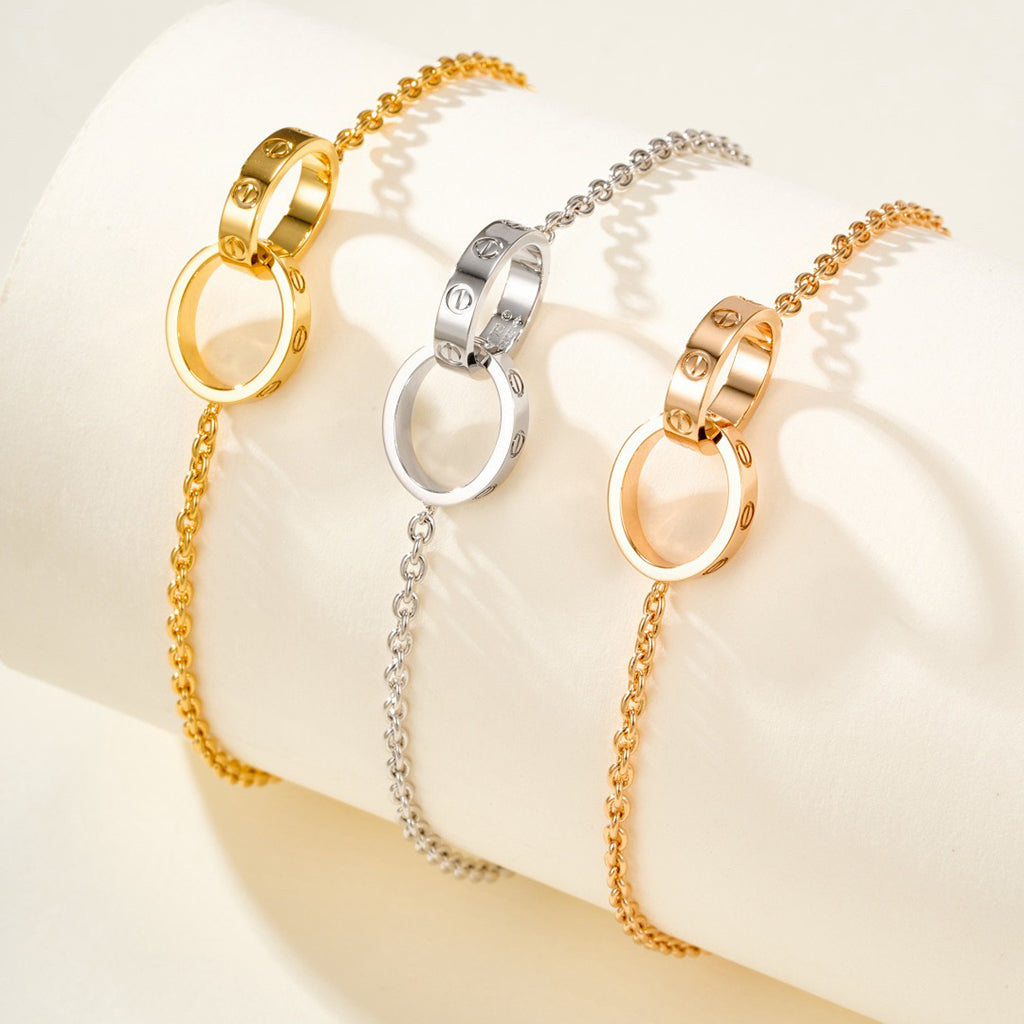 [AuraEcho]LOVE BRACELET DOUBLE RING