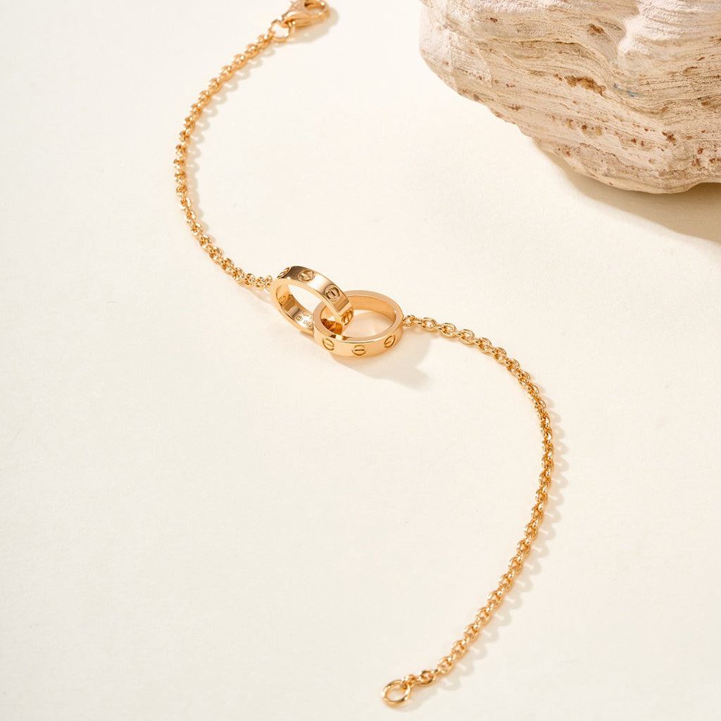 [AuraEcho]LOVE BRACELET DOUBLE RING