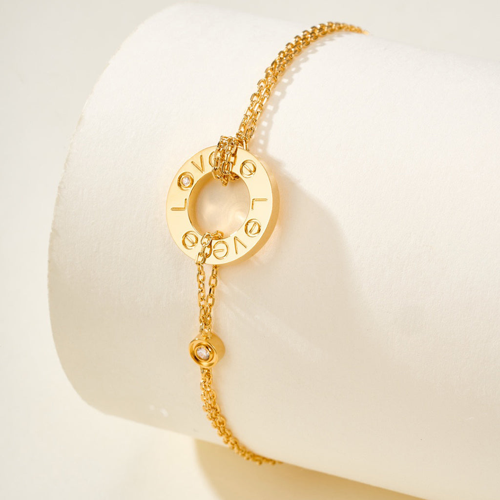 [AuraEcho]LOVE BRACELET 2 DIAMOND