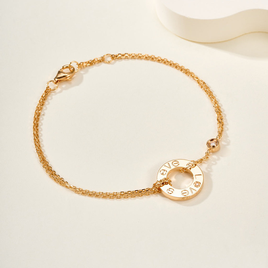 [AuraEcho]LOVE BRACELET 2 DIAMOND
