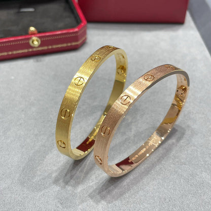 [AuraEcho]LOVE BRACELET 6.1MM BRUSHED