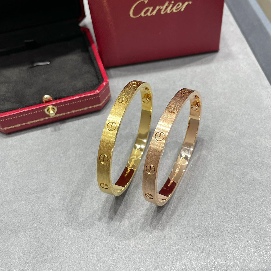[AuraEcho]LOVE BRACELET 6.1MM BRUSHED