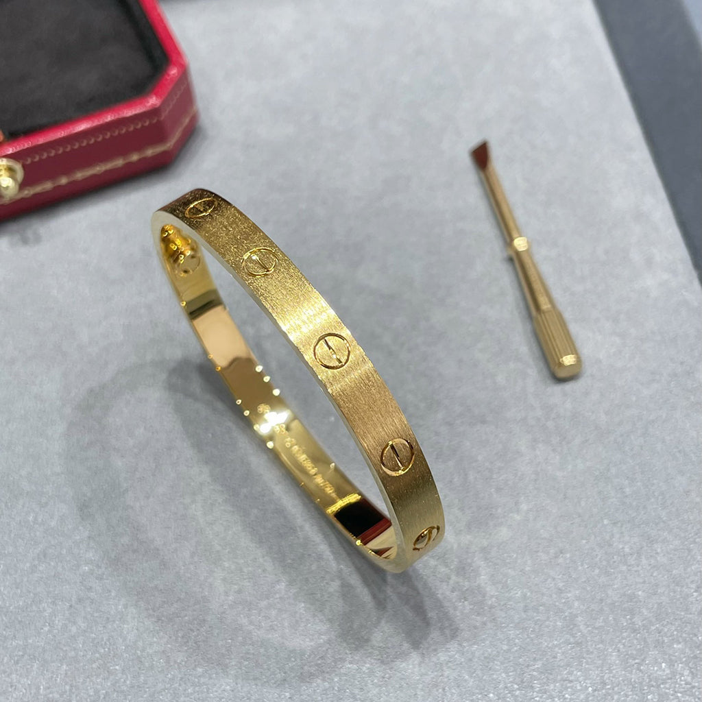 [AuraEcho]LOVE BRACELET 6.1MM BRUSHED