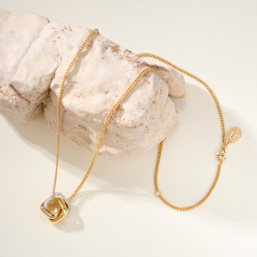 [AuraEcho]TRINITY CUSHION NECKLACE COLLECTION