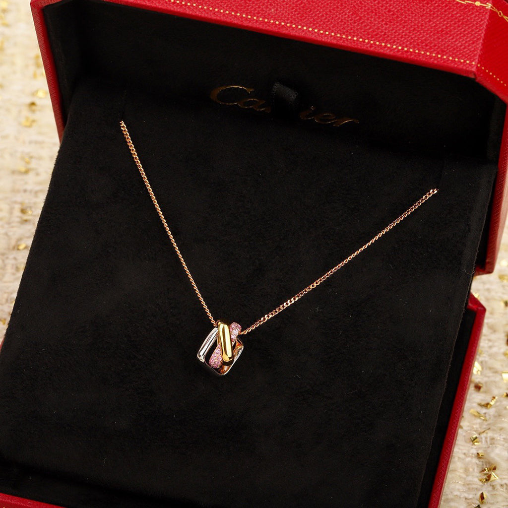 [AuraEcho]TRINITY CUSHION NECKLACE COLLECTION