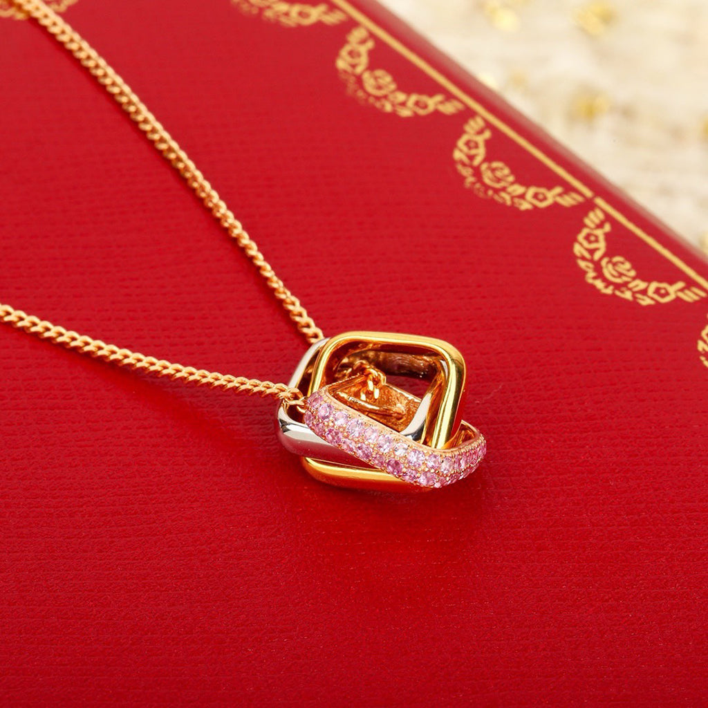 [AuraEcho]TRINITY CUSHION NECKLACE COLLECTION